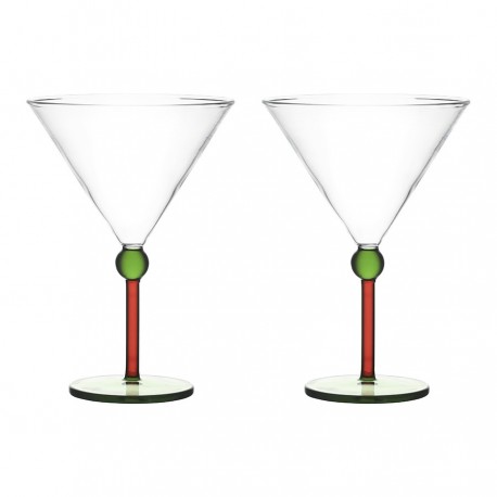 Набор креманок orb, 260 мл, зеленый/красный, 2 шт