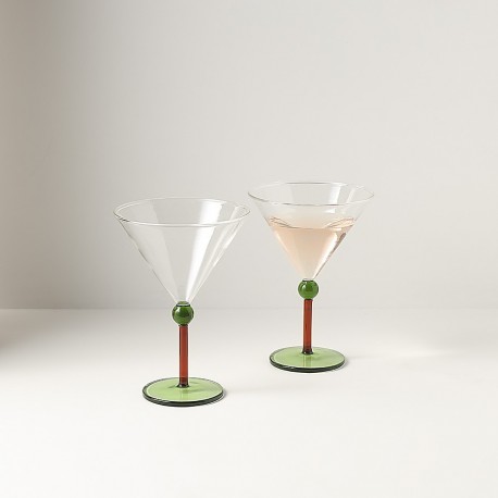 Набор креманок orb, 260 мл, зеленый/красный, 2 шт