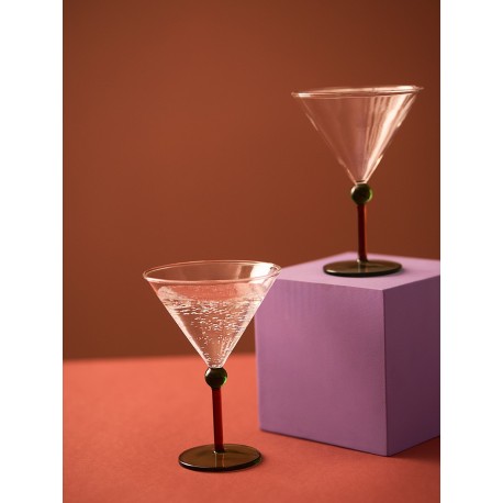 Набор креманок orb, 260 мл, зеленый/красный, 2 шт