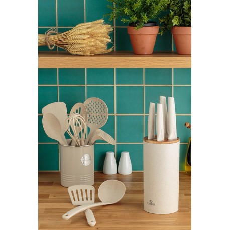 Ложка-шумовка organic бежевая