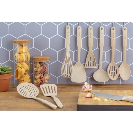 Ложка-шумовка organic бежевая