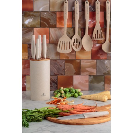 Ложка-шумовка organic бежевая