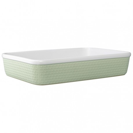 Блюдо для запекания marshmallow, 37х26,8 см, мятное