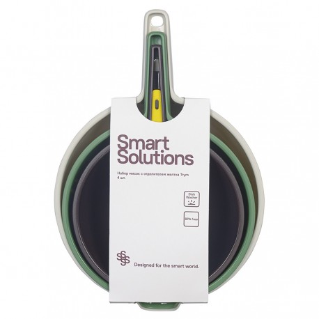 Набор мисок с дуршлагом и отделителем желтка trym, 4 предм.