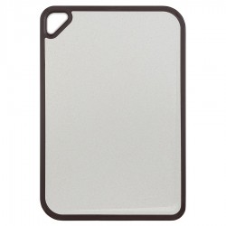 Доска разделочная из пшеничного волокна homi, 44х30 см, светло-серая с темно-сливовым кантом