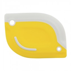 Скребок для теста 2 в 1 hilly, 10,7х8 см, светло-серый/желтый