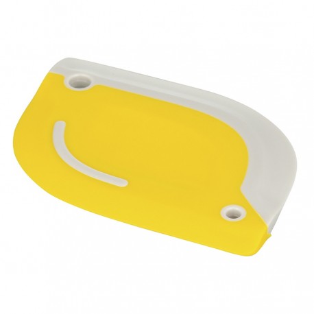 Скребок для теста 2 в 1 hilly, 10,7х8 см, светло-серый/желтый