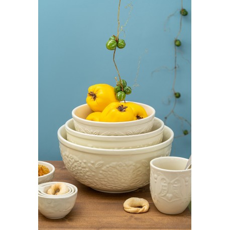 Миска для смешивания birds of paradise, 2,6 л, кремовая