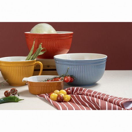 Миска soft ripples, 3,9 л, красная