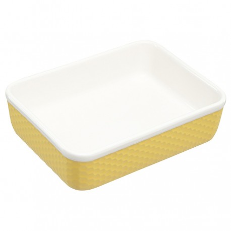 Блюдо для запекания marshmallow, 21,6х16,5 см, лимонное