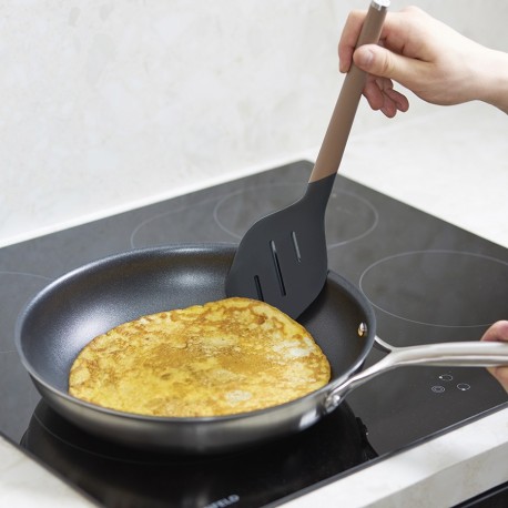 Лопатка с прорезями smartchef, 32 см, капучино-графит