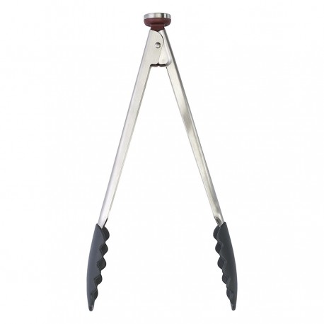 Щипцы кухонные smartchef, 33,5 см, серо-бордовые