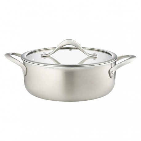 Кастрюля с крышкой 3ply etalon, D24 см, 4 л