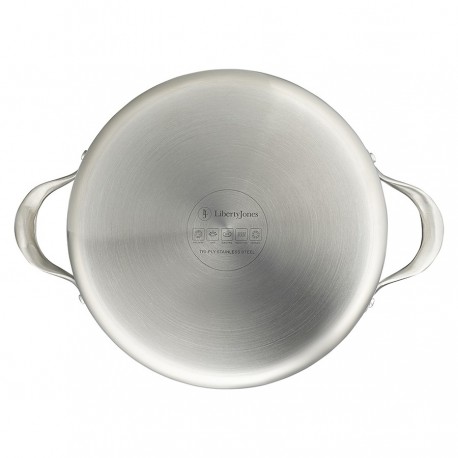 Кастрюля с крышкой 3ply etalon, D24 см, 4 л