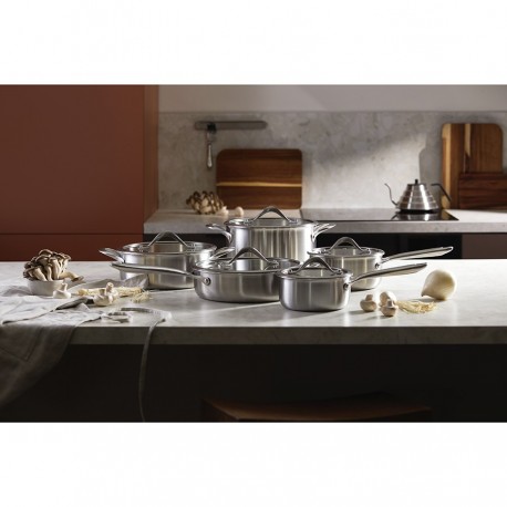 Кастрюля с крышкой 3ply etalon, D24 см, 6 л