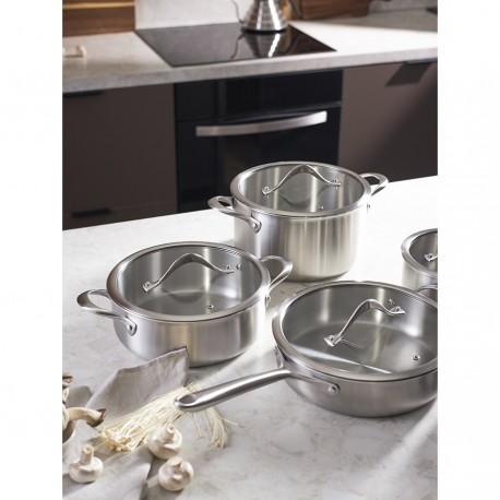 Кастрюля с крышкой 3ply etalon, D24 см, 6 л