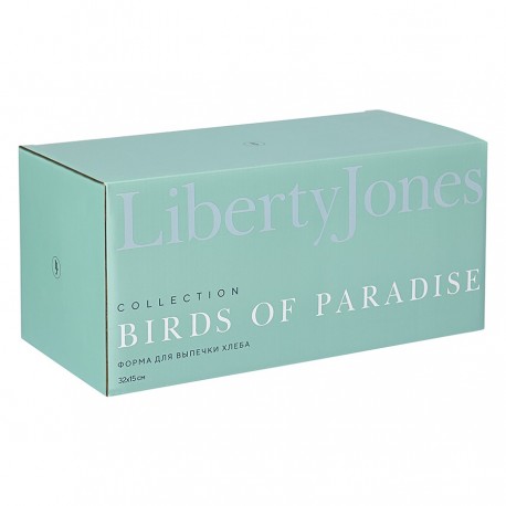 Форма для выпечки ржаного хлеба birds of paradise, fantail bird, 33х16 см
