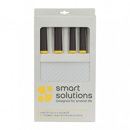 Набор из 4-х ножей с подвесным блоком acros