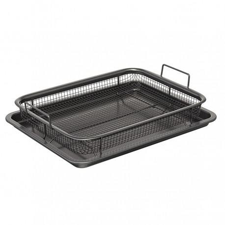 Противень для запекания с решеткой-гриль roast masters, 22х30 см, черный