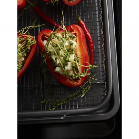 Противень для запекания с решеткой-гриль roast masters, 22х30 см, черный