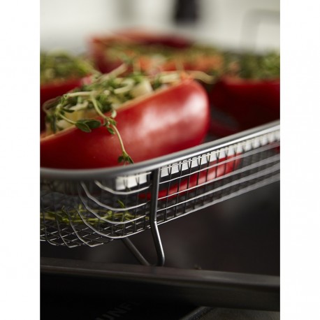 Противень для запекания с решеткой-гриль roast masters, 22х30 см, черный