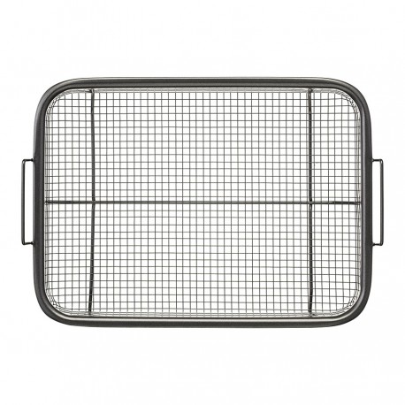 Противень для запекания с решеткой-гриль roast masters, 22х30 см, черный