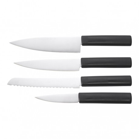 Набор из 4-х разделочных досок и 4-х ножей с держателем cut&store