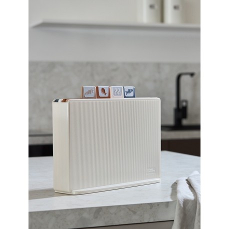 Набор из 4-х разделочных досок с держателем cut&store