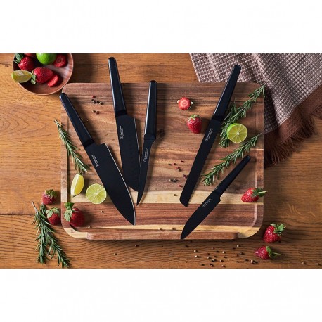 Нож Сантоку carbon, 18 см