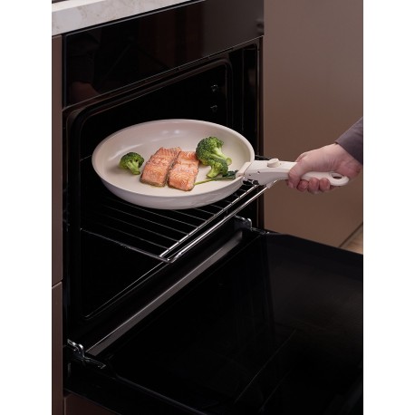 Набор посуды для приготовления со съемной ручкой smart ceramic, 7 предметов, цвета топленого молока