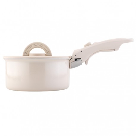 Набор посуды для приготовления со съемной ручкой smart ceramic, 7 предметов, цвета топленого молока