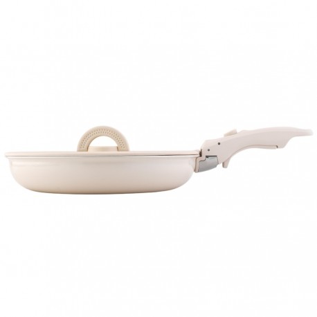 Набор посуды для приготовления со съемной ручкой smart ceramic, 7 предметов, цвета топленого молока