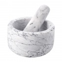 Ступка marm, 12,7х7,6 см, белый мрамор
