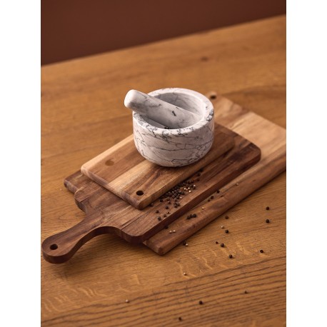 Ступка marm, 12,7х7,6 см, белый мрамор