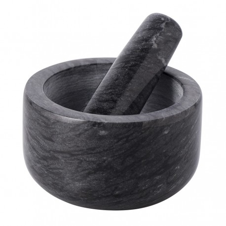 Ступка marm, 12,7х7,6 см, черный мрамор