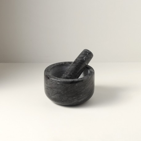Ступка marm, 12,7х7,6 см, черный мрамор