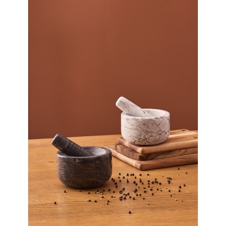 Ступка marm, 12,7х7,6 см, черный мрамор