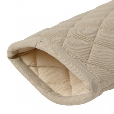 Прихватка-варежка из хлопка бежевого цвета из коллекции essential, 33х17,5 см