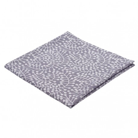 Скатерть из хлопка фиолетово-серого цвета с рисунком Спелая смородина, scandinavian touch, 180х180см