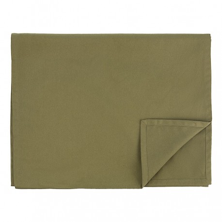 Дорожка на стол из хлопка оливкового цвета из коллекции essential, 45х150 см