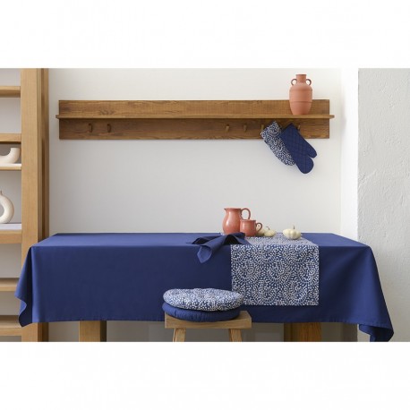 Дорожка на стол темно-синего цвета с принтом Спелая Смородина из коллекции scandinavian touch, 45х150 см