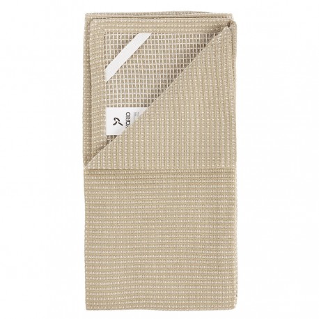 Набор из двух кухонных вафельных полотенец бежевого цвета из коллекции essential, 50х70 см