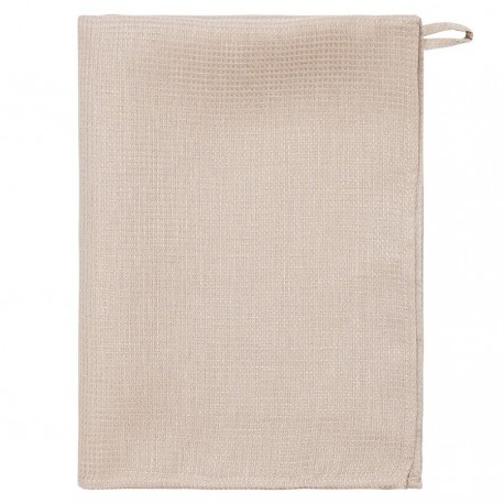 Набор из двух вафельных полотенец изо льна бежевого цвета из коллекции essential, 50х70 см