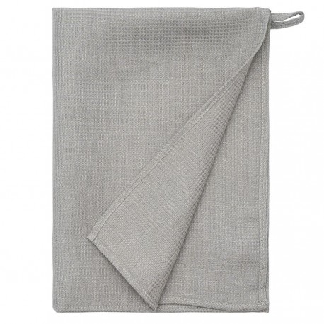 Набор из двух вафельных полотенец изо льна серого цвета из коллекции essential, 50х70 см