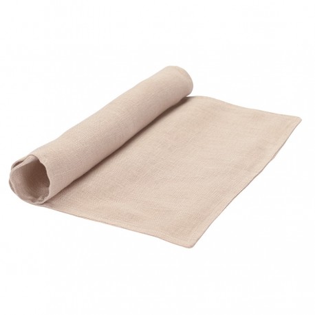 Салфетка под приборы из стираного льна бежевого цвета из коллекции essential, 35х45 см