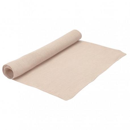 Салфетка сервировочная из стираного льна бежевого цвета из коллекции essential, 45х45 см