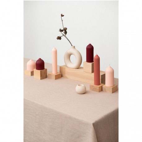 Скатерть из стираного льна бежевого цвета из коллекции essential, 170х170 см