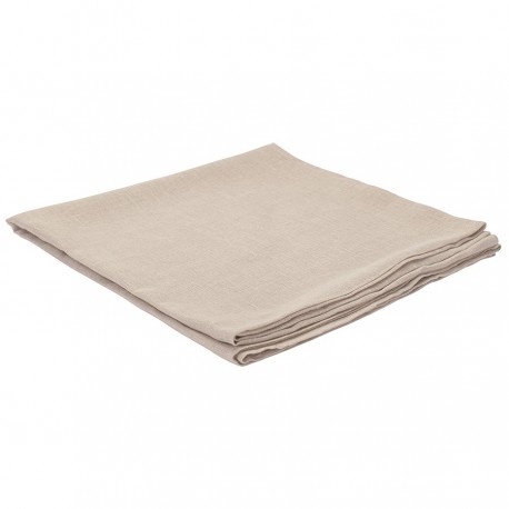Скатерть из стираного льна бежевого цвета из коллекции essential, 170х170 см