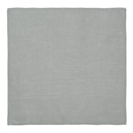Салфетка сервировочная из стираного льна серого цвета из коллекции essential, 45х45 см