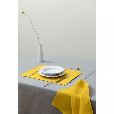 Скатерть из стираного льна серого цвета из коллекции essential, 150х250 см